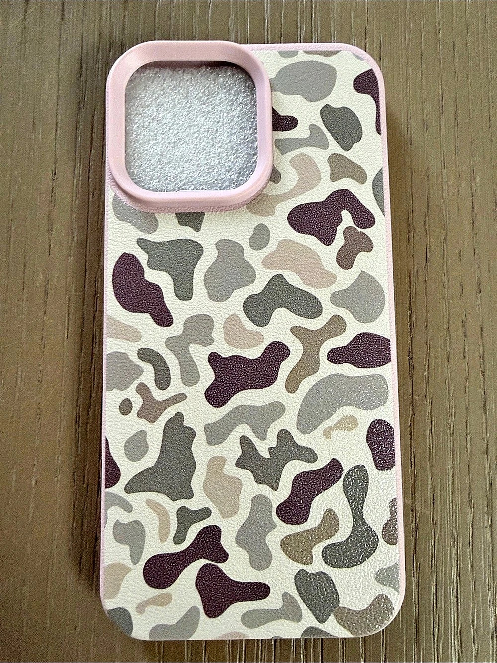 iPhone 14 Pro Max Camo Phone Case Pink & Green